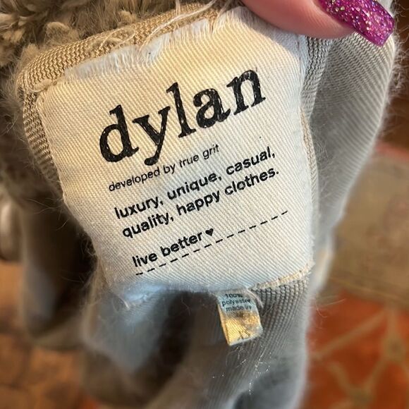 Dylan by True Grit Taupe Teddy Style Zip-Up Jacket, XS! - Picture 9 of 10